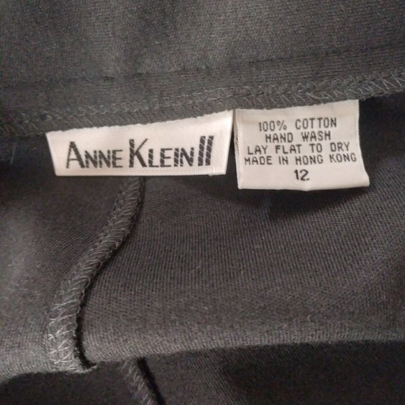 Anne Klein II Vintage Black Sleeveless Top and Skirt Set | Sizes M/12 - Picture 5 of 6